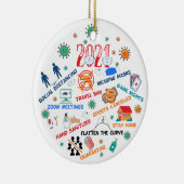 2021年のパンデミック・クリスマス セラミックオーナメント (右)