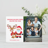 2021年のホリデーシーズンに願いを込めて - クリスマスの写真 シーズンカード (スタンド正面)