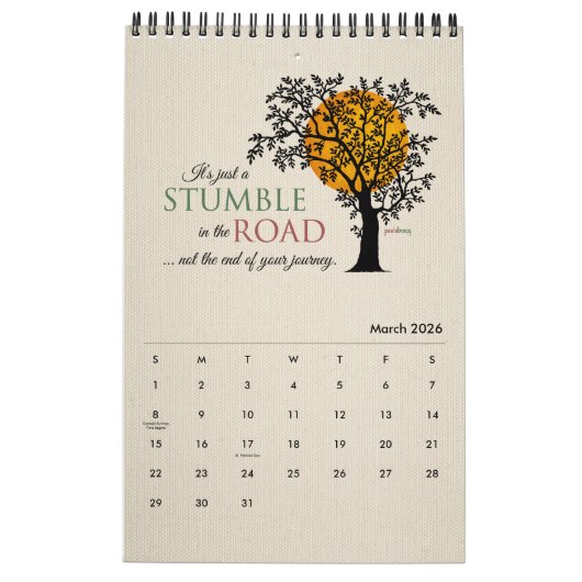 2021年のリカバリ·引用文感動的·スローガン12ステップ カレンダー (3月 2026)