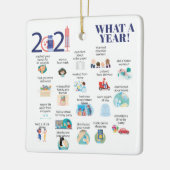 2021年のワクチン図解入りの、写真付きのは セラミックオーナメント (左)