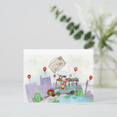 2021年の世界はがき日 ポストカード (スタンド正面)