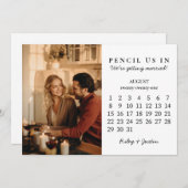 2021年の予定表を保存す威厳があるる 招待状 (正面/裏面)