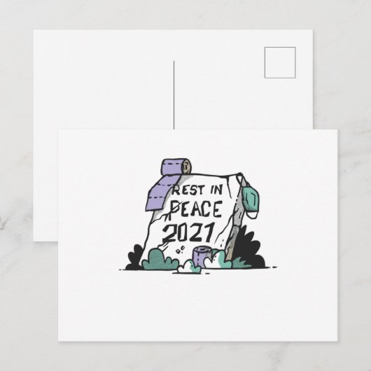 2021年の休息 ポストカード (正面/裏面)