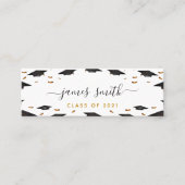 2021年の卒業名カードと手引きクラス スキニー名刺 (正面)