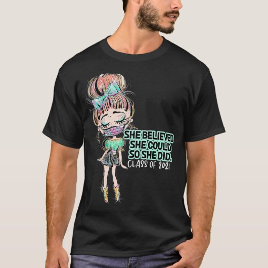 2021年の卒業式信じのクラスに Tシャツ (正面)