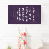 2021年の卒業用紫のバナーなら何でも出来る 横断幕 (インサイチュ)