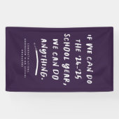 2021年の卒業用紫のバナーなら何でも出来る 横断幕 (横)