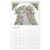 2021年の小さな妖精の暦 カレンダー (3月 2026)