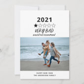 2021年の悪い年レビュー5つ星の写真おもしろい シーズンカード (正面)
