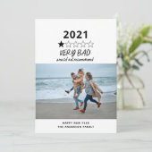 2021年の悪い年レビュー5つ星の写真おもしろい シーズンカード (スタンド正面)