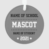 2021年の新しいカスタマイズ可能なクラスオーナメント オーナメント (裏面)