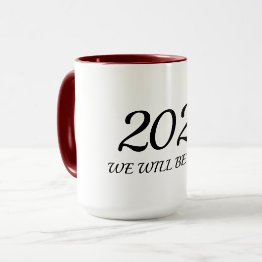 2021年の新しい年はカスタマイズ可能 マグカップ (正面左)