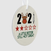 2021年の方がまだクリス素晴らしマス再おもしろい生 オーナメント (正面)