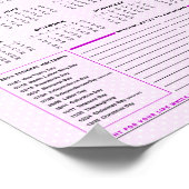 2021年の清掃カレンダー ポスター (角)