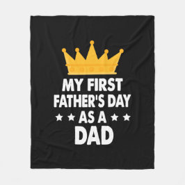 2021年の父のパパ フリースブランケット