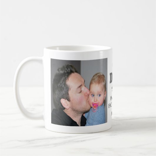 2021年の父の日おめでとう最高の,パパの写真 コーヒーマグカップ (左)