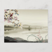 2021年の美し中国のい牧歌シーン インビテーションポストカード (裏面)