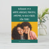 2021年の願い | フォトグリーン ハッピーニューイヤー シーズンカード (スタンド正面)