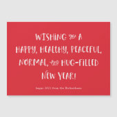 2021年の願い | 赤い新年 (正面)