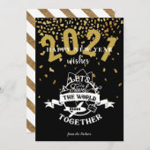 2021年の願い | Let's Travel The World Together シーズンカード (正面/裏面)