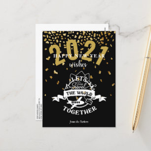 2021年の願い   Let's Travel The World Together シーズンポストカード