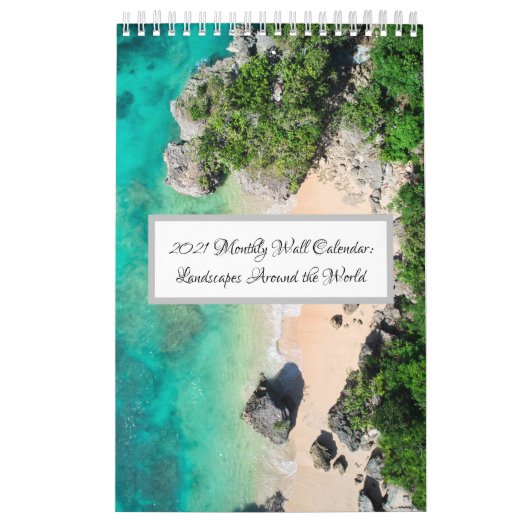 2021年の風景毎月のウォールカレンダー カレンダー (カバー)