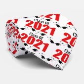 2021年のCapsとDiplomasのクラス（赤） ネクタイ (ロール)