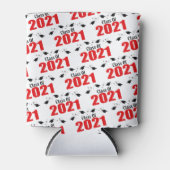 2021年のCapsとDiplomasのクラス(赤) 缶クーラー (正面)