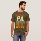 2021年のMens誇りを持った卒業級家族Pa Tシャツ (正面フル)