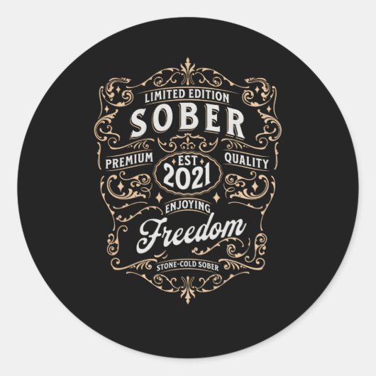 2021年のSobrity Sober Anniversary以来Sober ラウンドシール (正面)