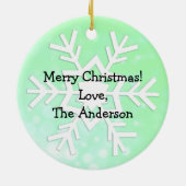 2021年はより良いクリスマスであることを望む セラミックオーナメント (裏面)