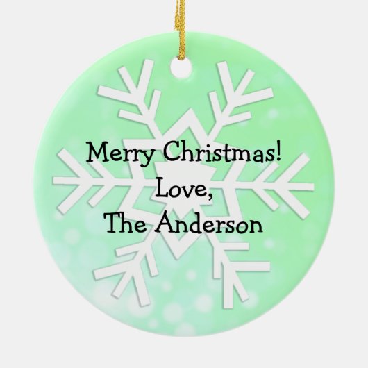 2021年はより良いクリスマスであることを望む セラミックオーナメント (裏面)