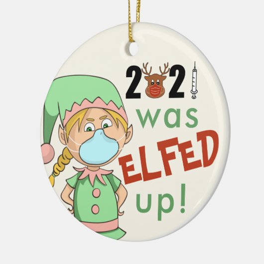 2021年はクリスマスツリーおもしろいのオーナメントを解かれた セラミックオーナメント (左)