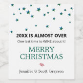 2021年は、ほぼ金ゴールドスターの祝日 ワインラベル (シングルラベル)