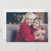 2021年へのお別れ | 2022年おめでとう2枚の写真 シーズンカード (裏面)