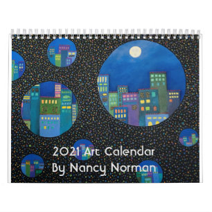 2021年アートカレンダー（Nancy Norman著） カレンダー