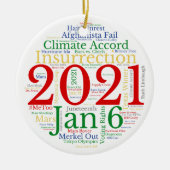 2021年イベント専攻のクリスマスオーナメント セラミックオーナメント (正面)
