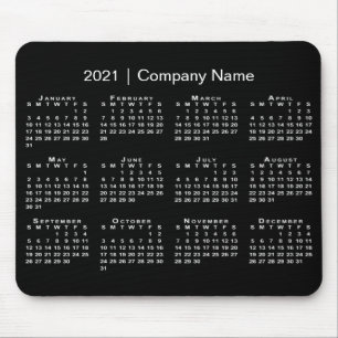 2021年カシンプルレンダー（会社名が黒） マウスパッド