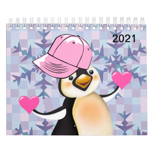 2021年カレンダペンギン恋 カレンダー (カバー)