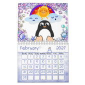 2021年カレンダペンギン恋 カレンダー (2月 2027)
