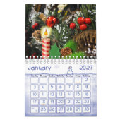 2021年カレンダメリークリスマス カレンダー (1月 2027)