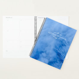 2021年カレンダーの青い木と雲 | Planner プランナー手帳