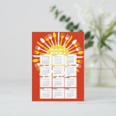 2021年カレンダーはがき ポストカード (スタンド正面)