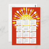 2021年カレンダーはがき ポストカード (正面/裏面)