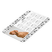 2021年カレンダー写真犬ねこペットの足 マグネット (左側)