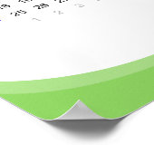 2021年カレンダー ポスター - 月曜日始まり (角)