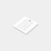 2021年カレンダー ポストイット (アングル)