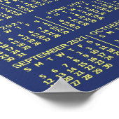 2021年カレンダー 星空の夜 または あなたのお写真を追加 ポスター (角)