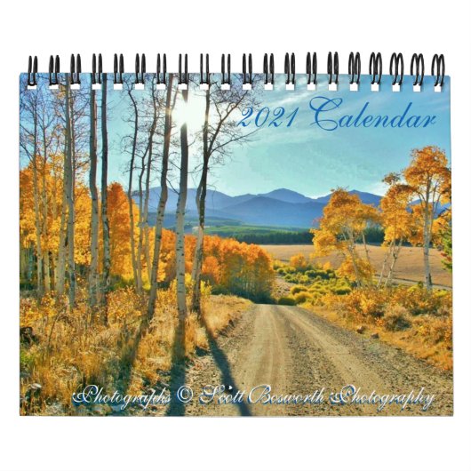 2021年カレンダー – Photography of Scott Bosworth カレンダー (カバー)