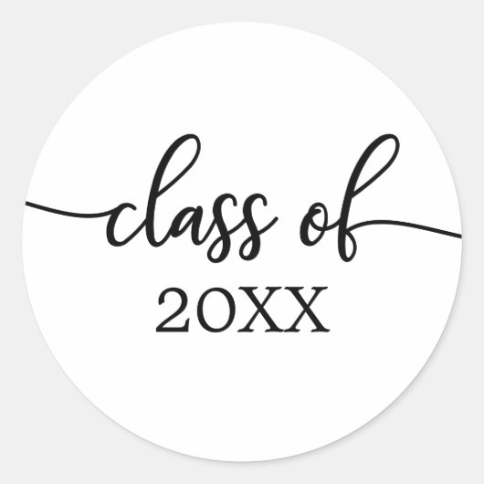 2021年クラスシンプルシック書道 ラウンドシール (正面)